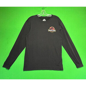 Jurassic Park World Shirt Men's Small Black 1993 Tour Graphic Long Sleeve
